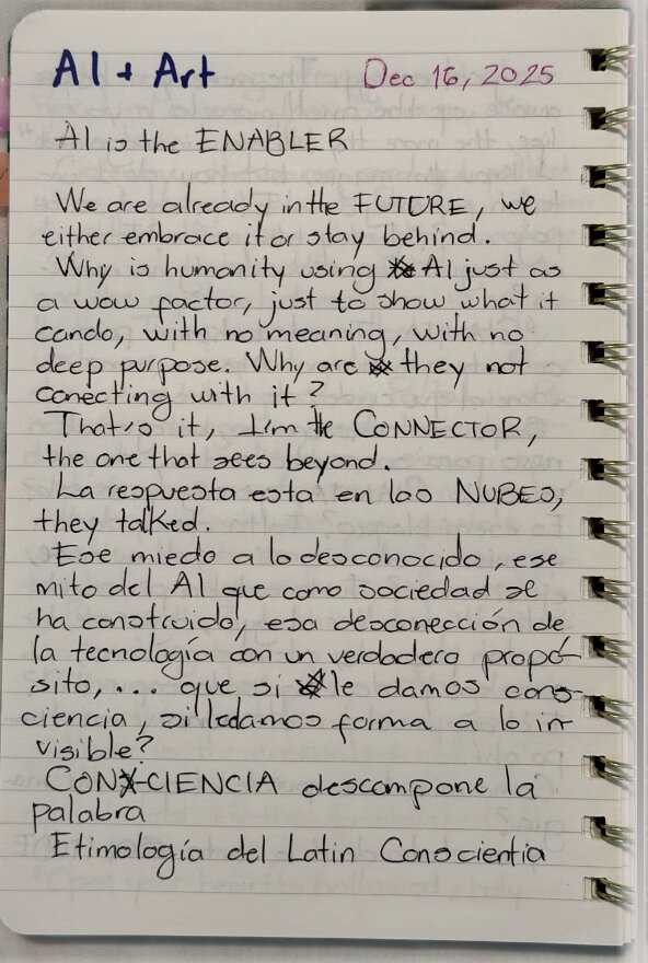 Handwritten morning page from December 16, 2025