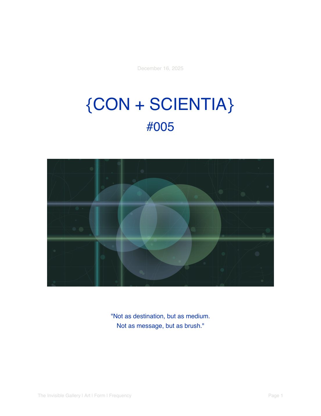 Cover of the analytical report generated for December 16, 2025